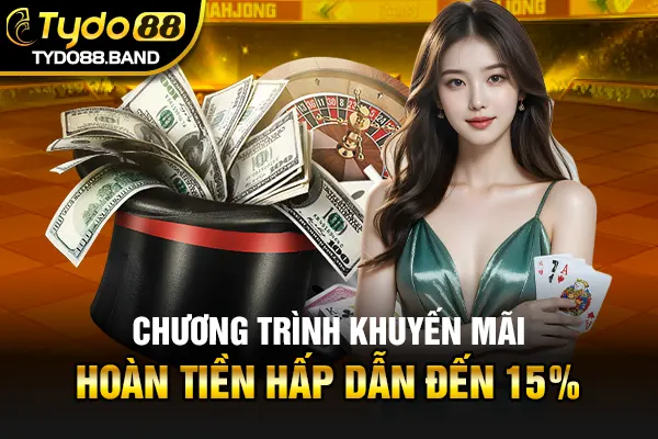 Chương trình khuyến mãi hoàn tiền hấp dẫn đến 15%