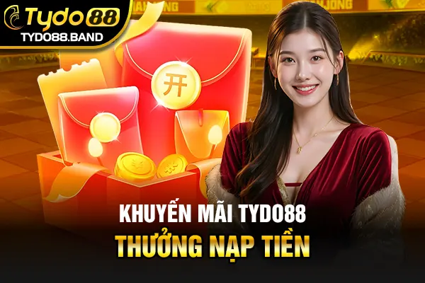 Khuyến mãi TYDO88 thưởng nạp tiền