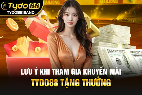 Lưu ý khi tham gia khuyến mãi TYDO88 tặng thưởng